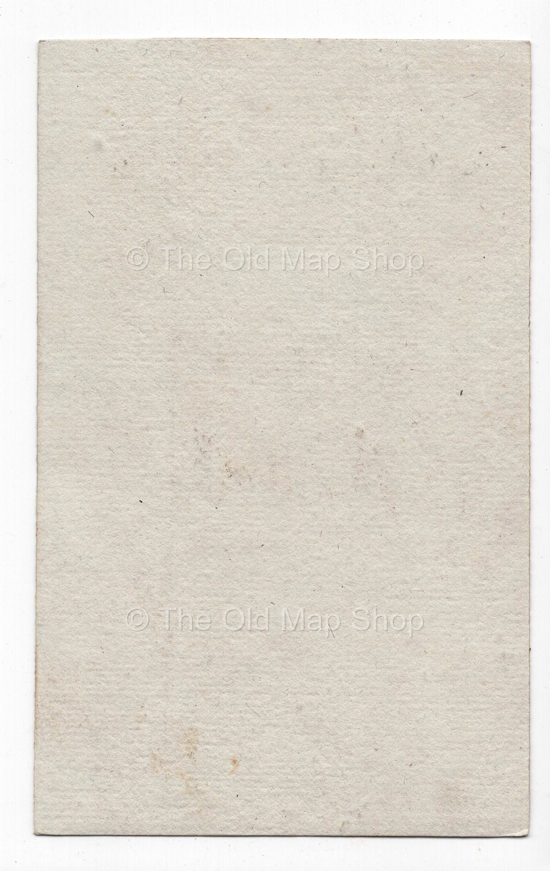 Reverse of c.1836 Haute-Loire France antique card map by Bourrut-Le Meri