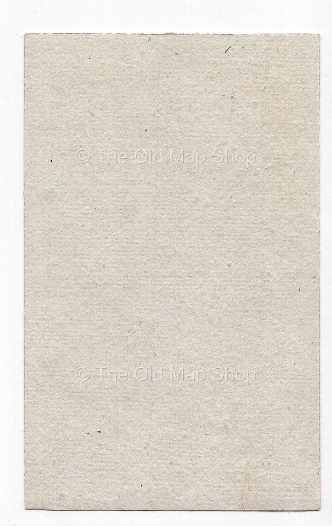 Reverse of c.1836 Gard France antique card map by Bourrut-Le Meri