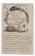 c.1836 Hérault France antique card map showing Montpellier by Bourrut-Le Meri, 3rd edition