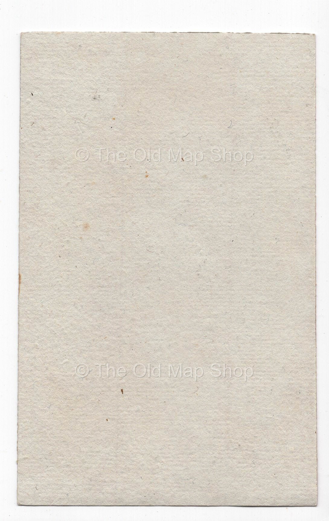 Reverse of c.1836 Hérault France antique card map by Bourrut-Le Meri