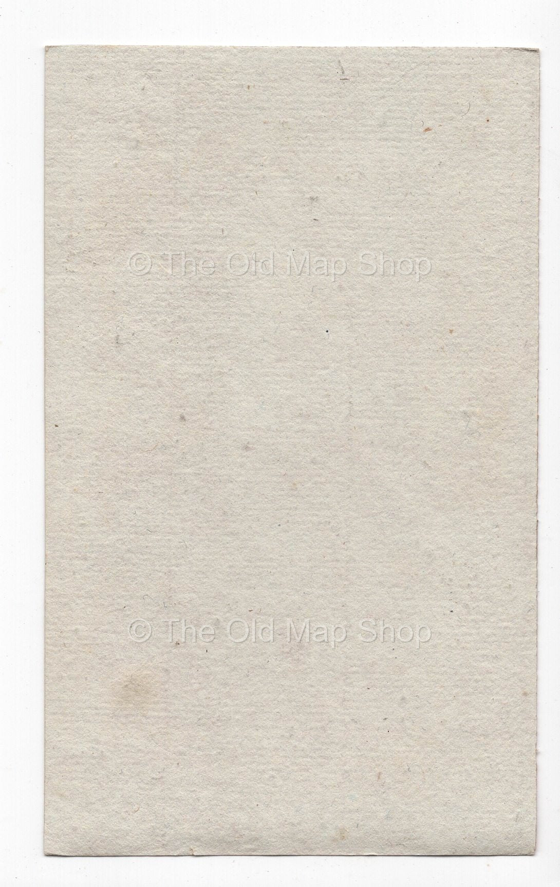 Reverse of c.1836 Aveyron France antique card map by Bourrut-Le Meri