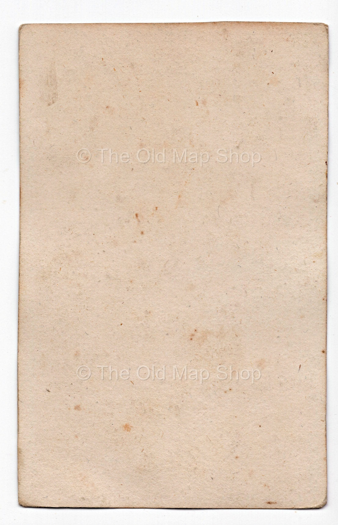 Reverse of c.1819 Aveyron France antique card map by Bourrut-Le Meri