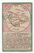 Hand-coloured c.1819 Tarn France antique card map by Bourrut-Le Meri, rare first edition