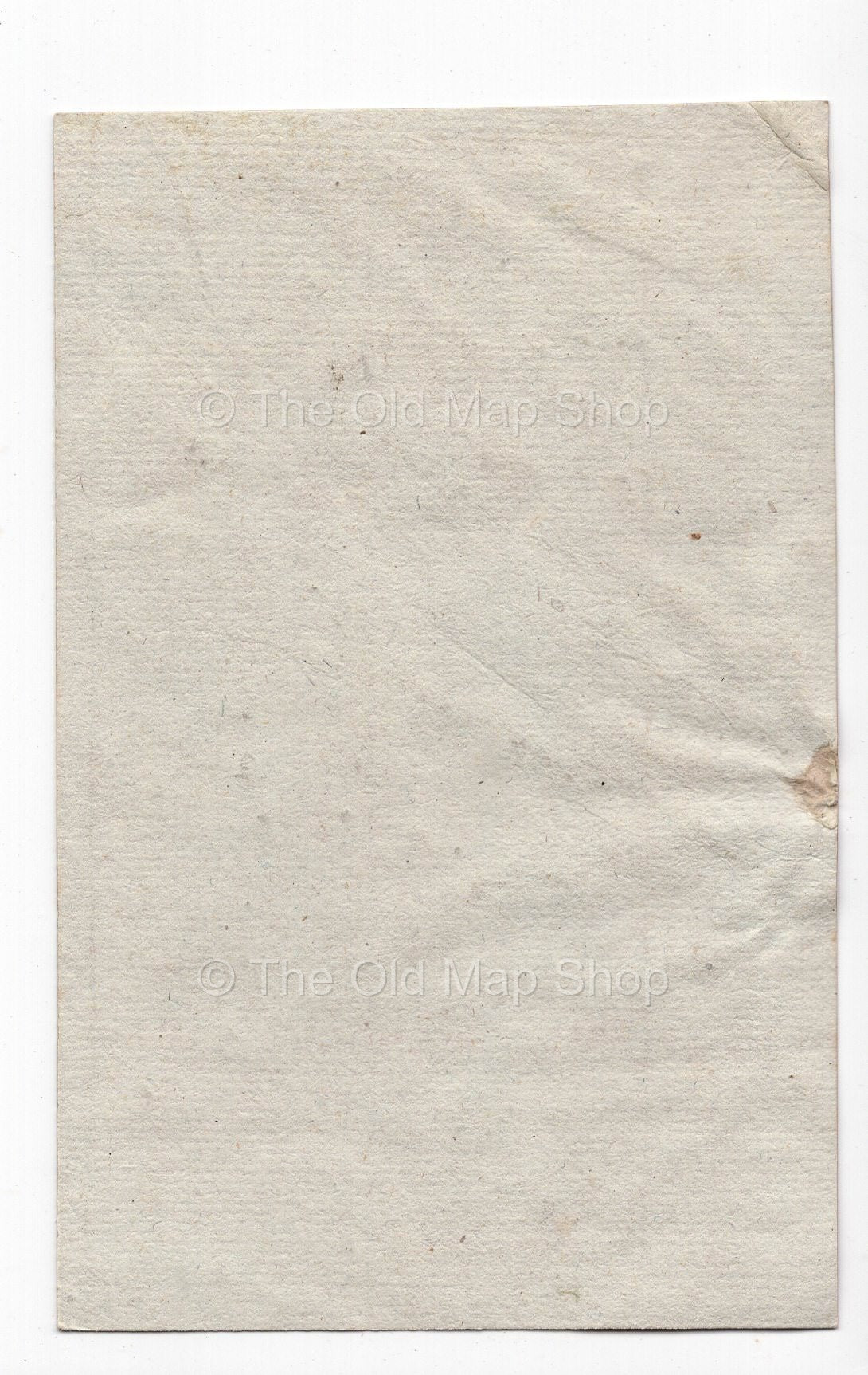 Reverse of c.1836 Tarn France antique card map by Bourrut-Le Meri