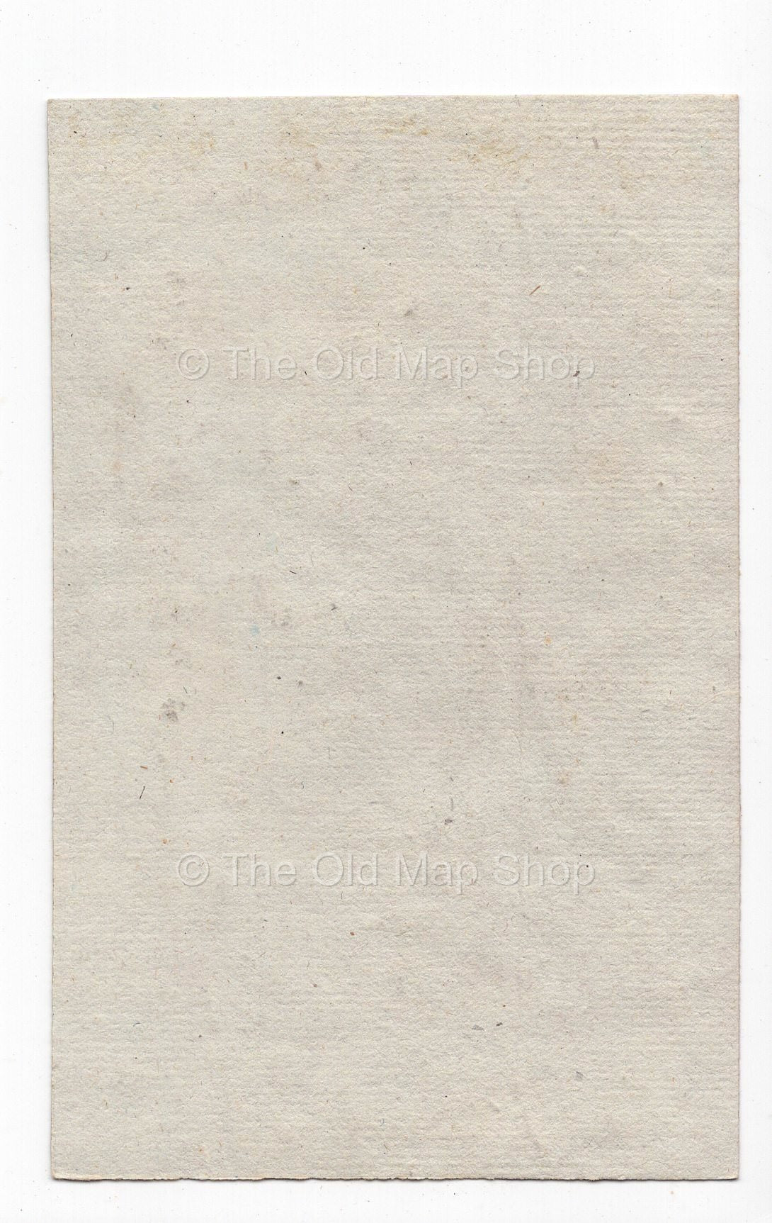 Reverse of c.1836 Aude France antique card map by Bourrut-Le Meri