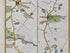 Middle detail of 1783 Taylor & Skinner Map 38 showing Carrickmacross, Ballybay and the Lagan River across the Louth and Monaghan route. The map covers Counties Monaghan and Louth.
