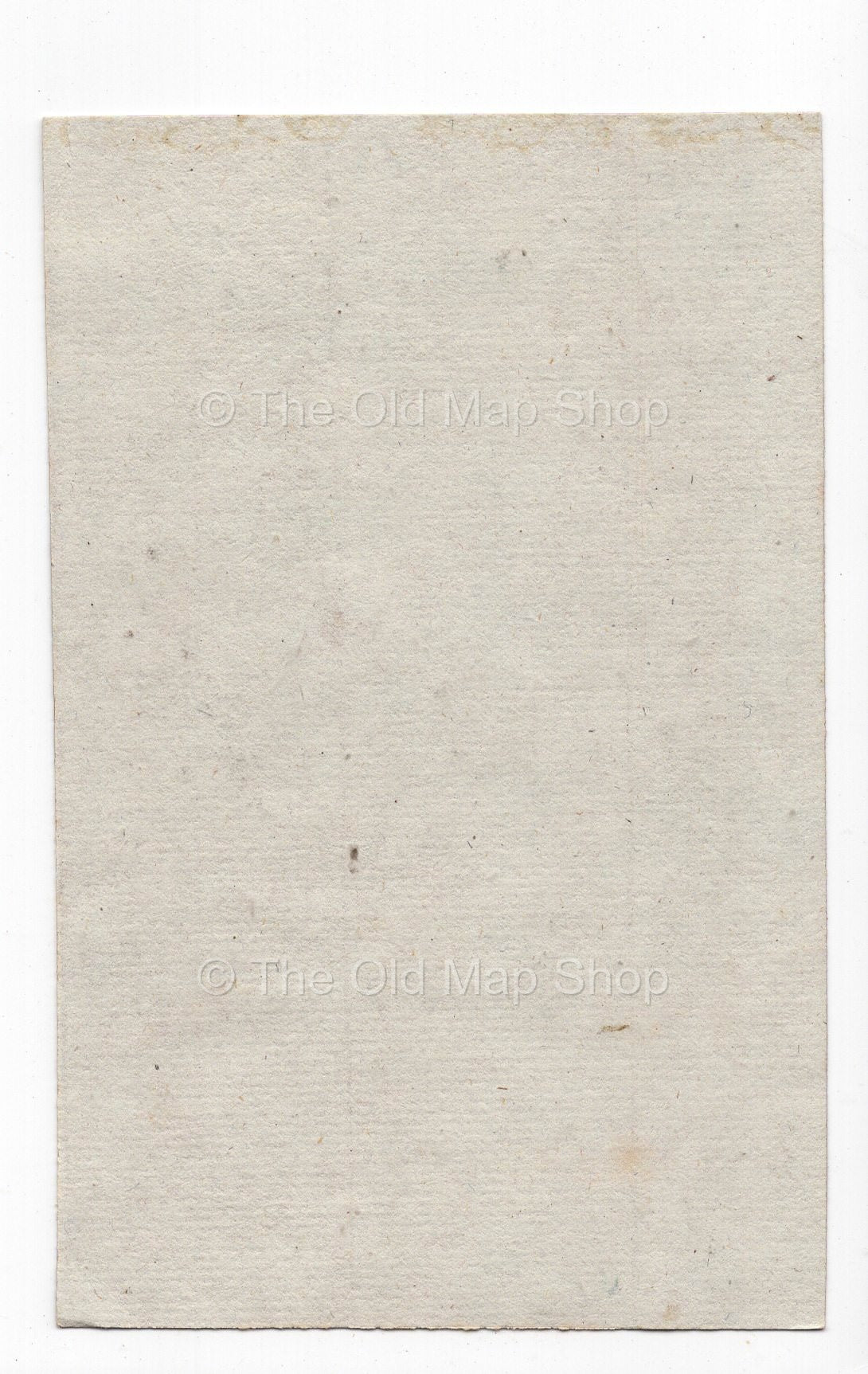 Reverse of c.1836 Haute-Garonne France antique card map by Bourrut-Le Meri