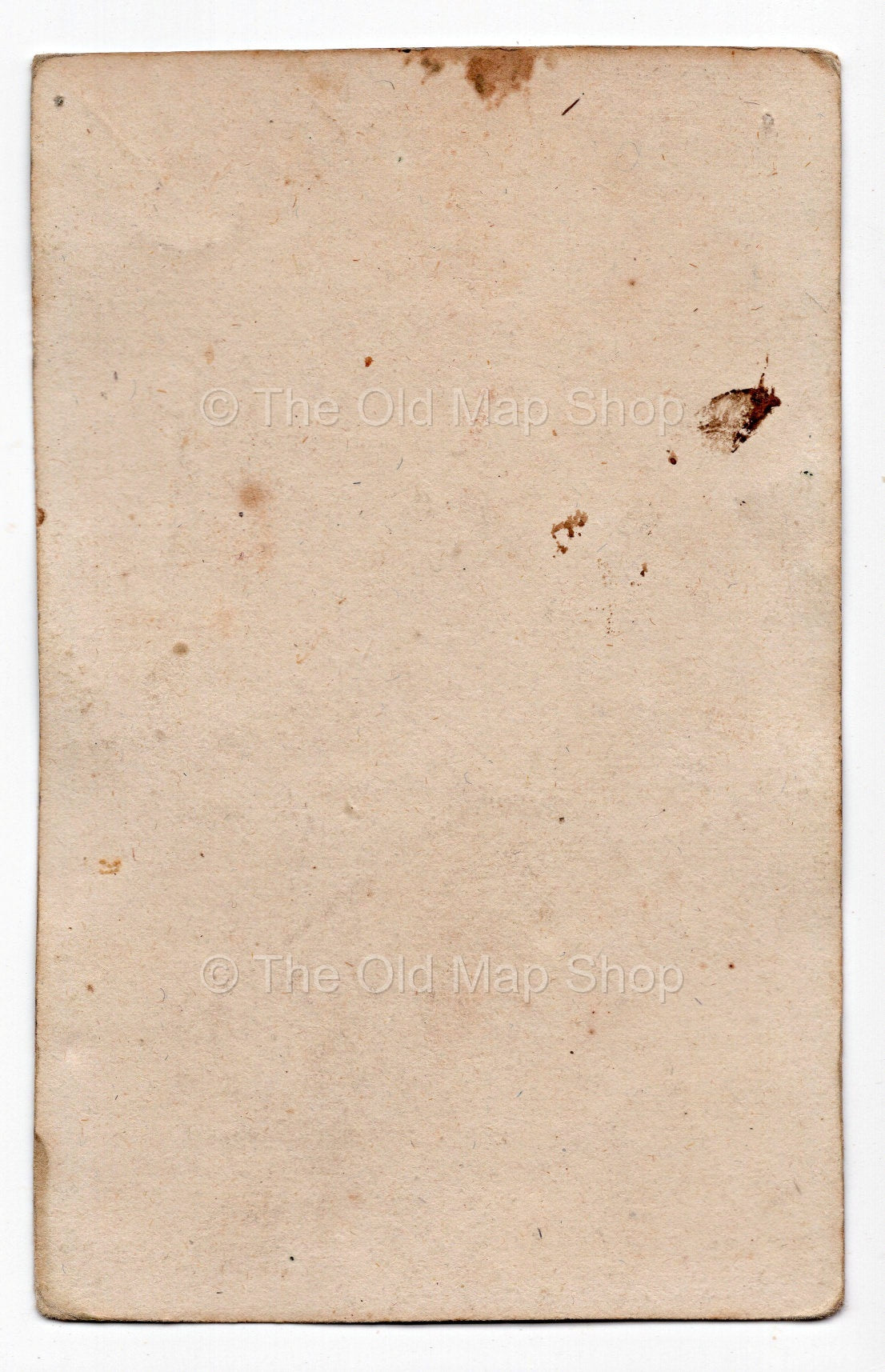 Reverse of c.1819 Lot France antique card map by Bourrut-Le Meri