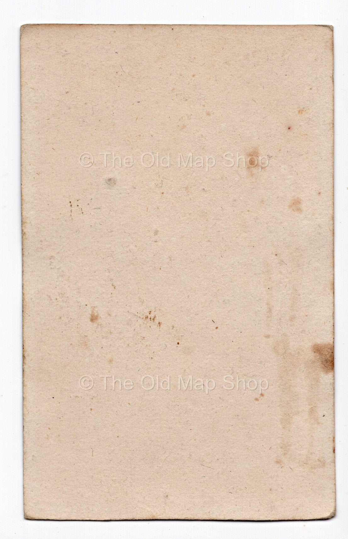 Reverse of c.1819 Gers France antique card map by Bourrut-Le Meri