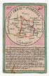 Hand-coloured c.1819 Hautes-Pyrenees France antique card map by Bourrut-Le Meri, rare first edition