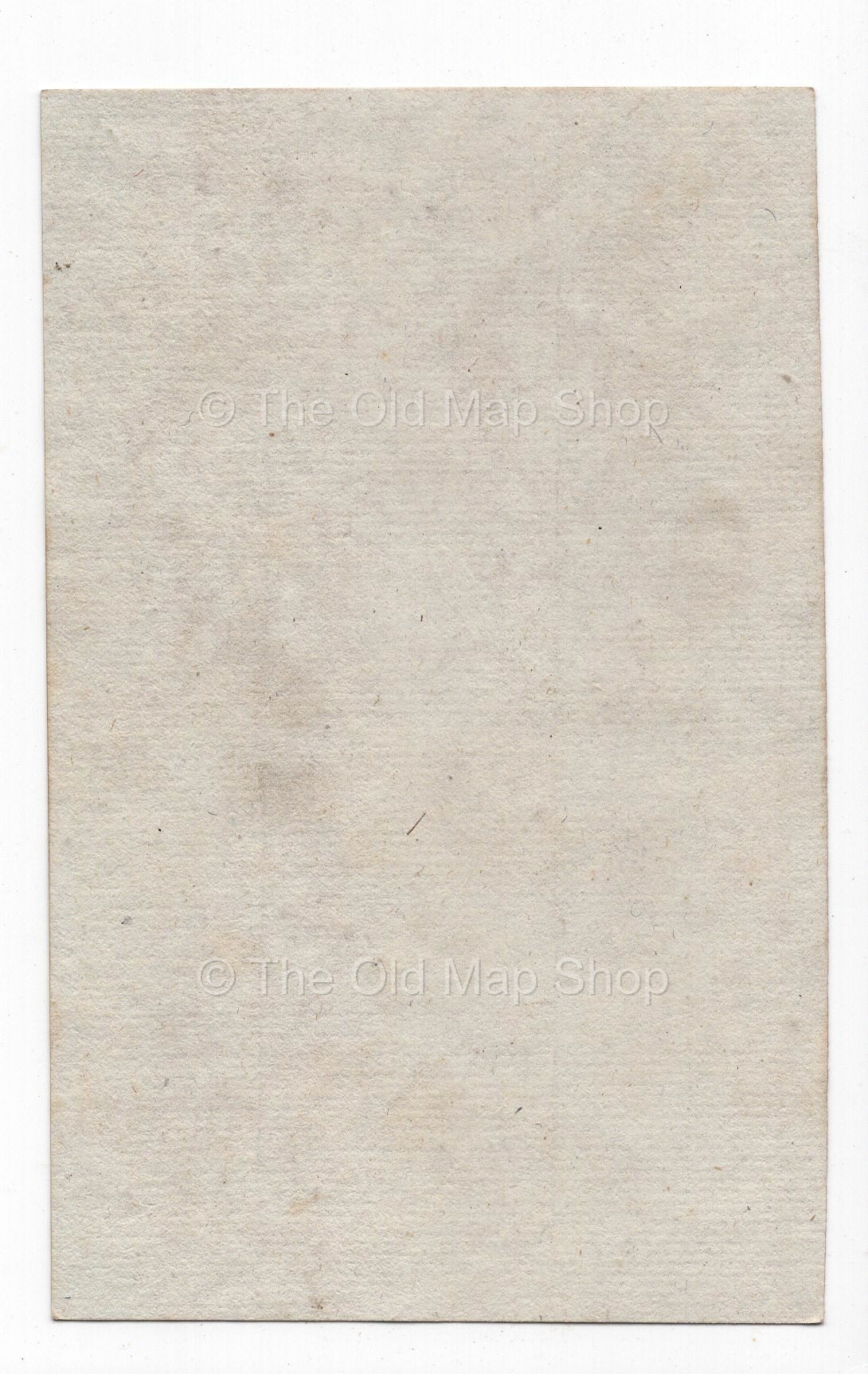 Reverse of c.1836 Landes France antique card map by Bourrut-Le Meri