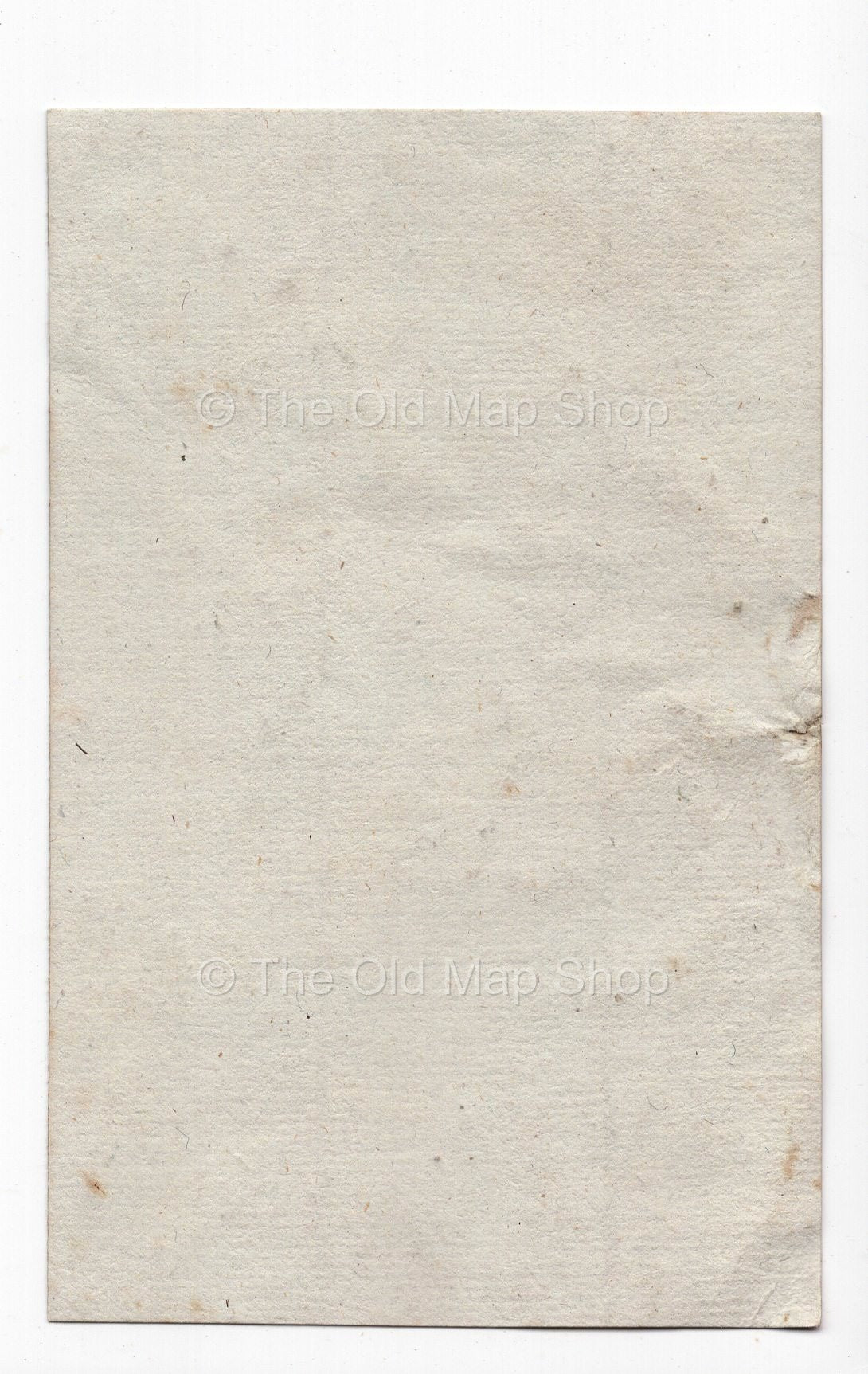 Reverse of c.1836 Gironde France antique card map by Bourrut-Le Meri