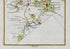 Lower detail of 1783 Taylor & Skinner Map 27 showing Stewartstown, Coalisland, Donaghenry, Castle Stewart and Roughan in County Tyrone.