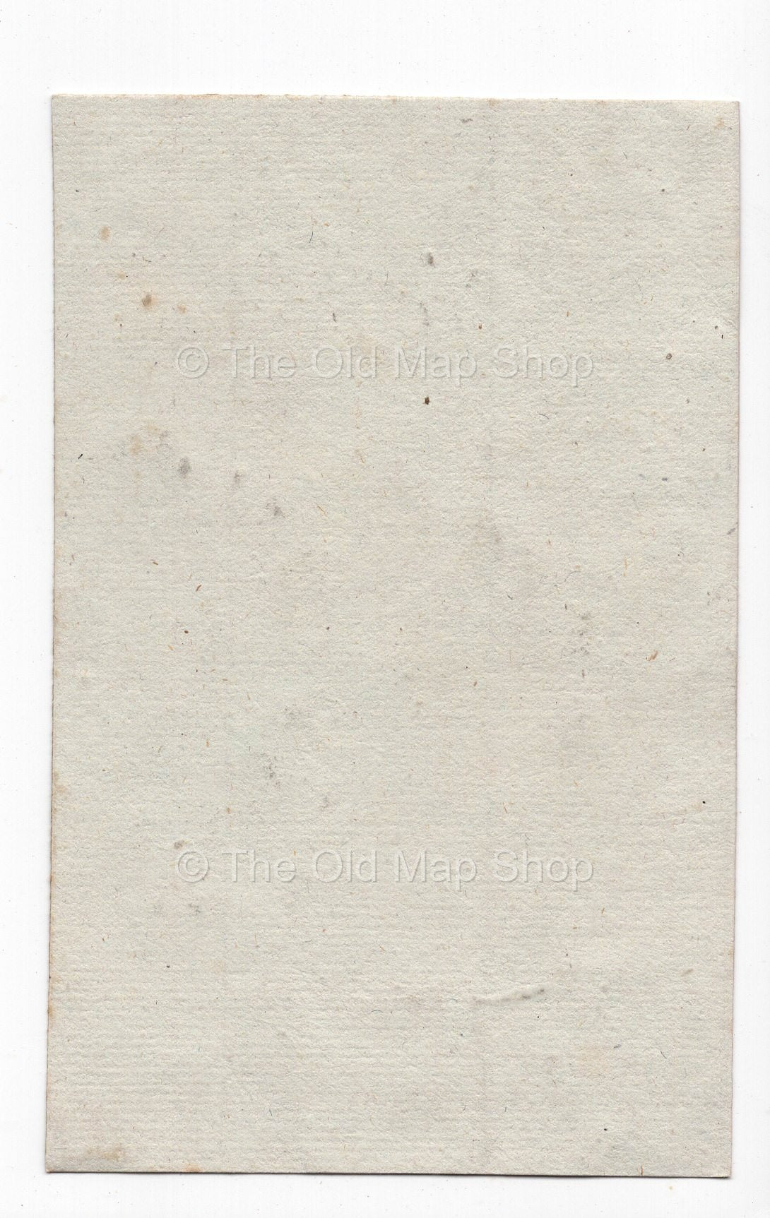 Reverse of c.1836 Dordogne France antique card map by Bourrut-Le Meri