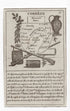 c.1836 Corrèze France antique card map showing Tulle & Uzerche by Bourrut-Le Meri, 3rd edition