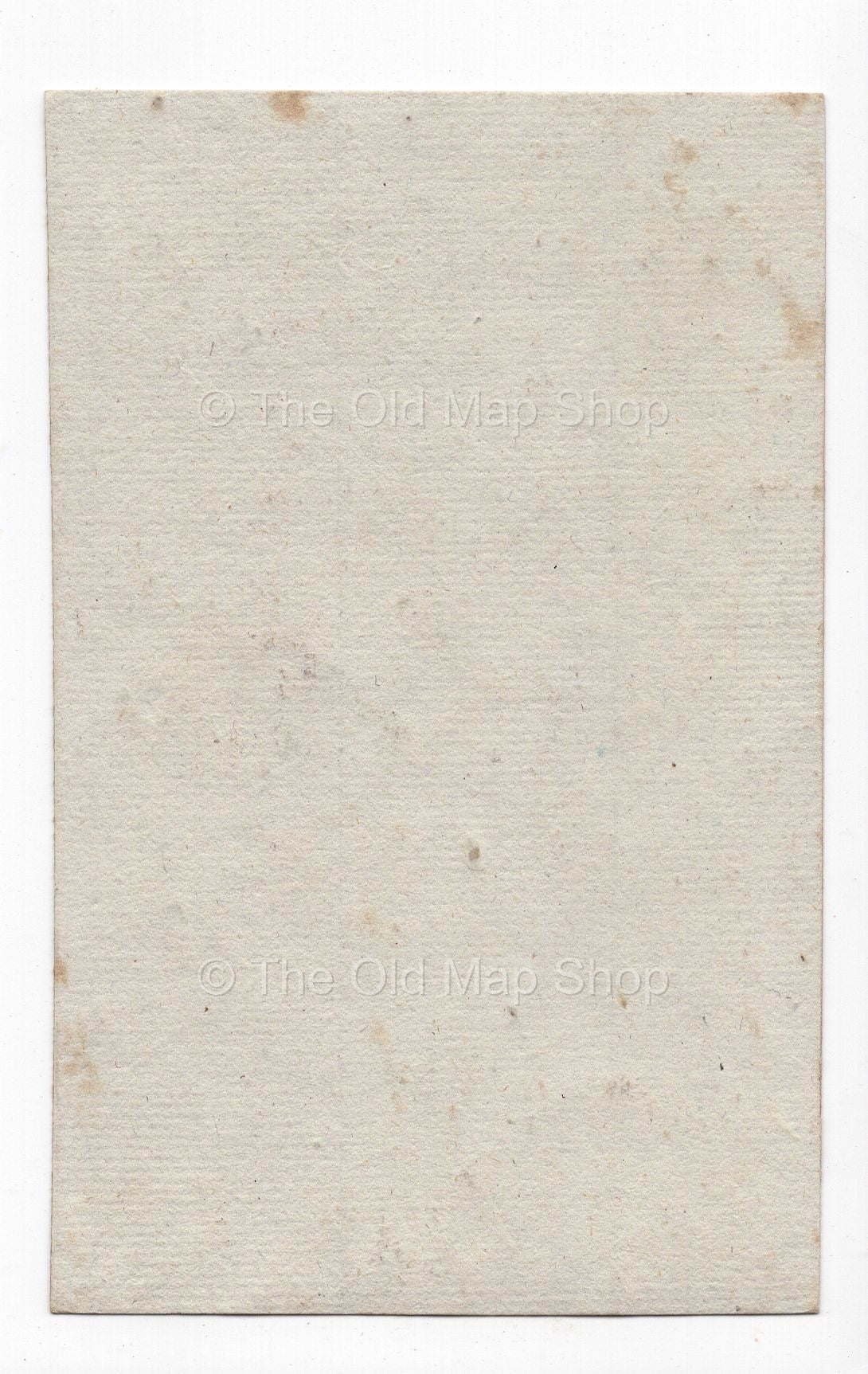 Reverse of c.1836 Charente-Inférieure (Charente-Maritime) France antique card map by Bourrut-Le Meri