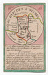 Hand-coloured c.1819 Deux-Sevres France antique card map by Bourrut-Le Meri, rare first edition