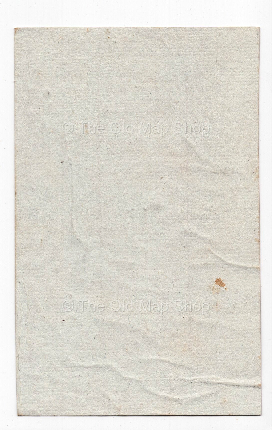 Reverse of c.1836 Deux-Sèvres France antique card map by Bourrut-Le Meri