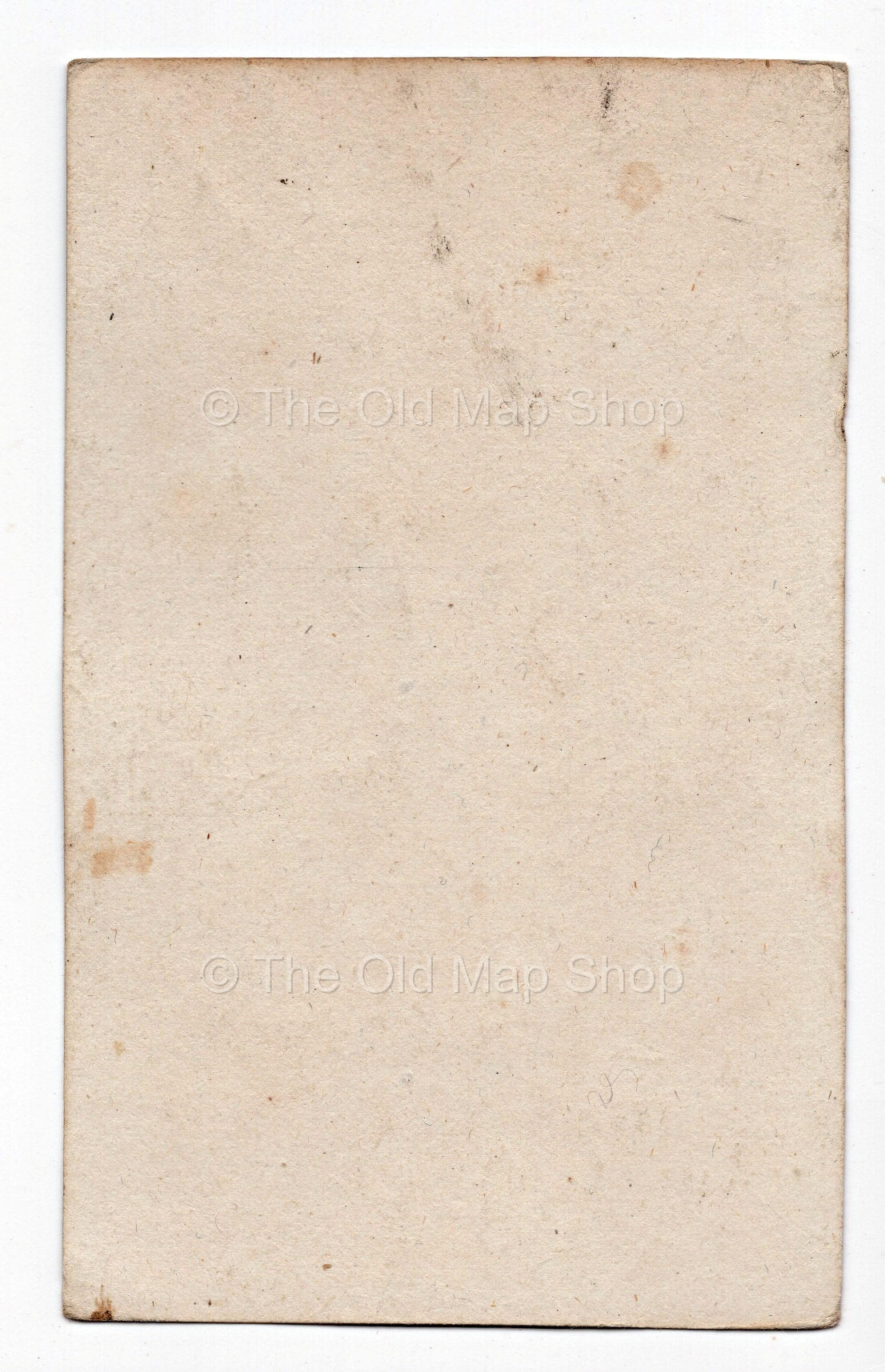 Reverse of c.1819 Maine-et-Loire France antique card map by Bourrut-Le Meri