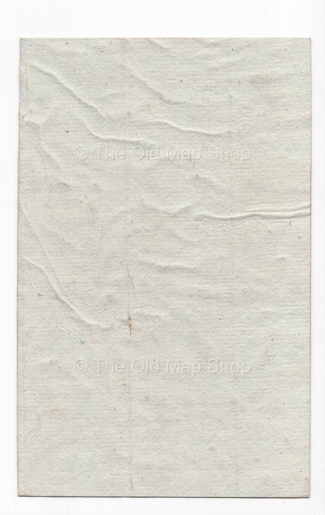Reverse of c.1836 Ille-et-Vilaine France antique card map by Bourrut-Le Meri