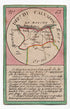 Hand-coloured c.1819 Calvados France antique card map by Bourrut-Le Meri, rare first edition