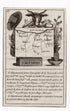 c.1836 Calvados France antique card map by Bourrut-Le Meri, 3rd edition