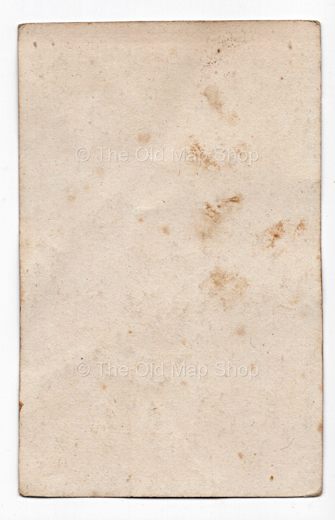 Reverse of c.1819 Calvados France antique card map by Bourrut-Le Meri