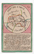 Hand-coloured c.1819 Orne France antique card map by Bourrut-Le Meri, rare first edition