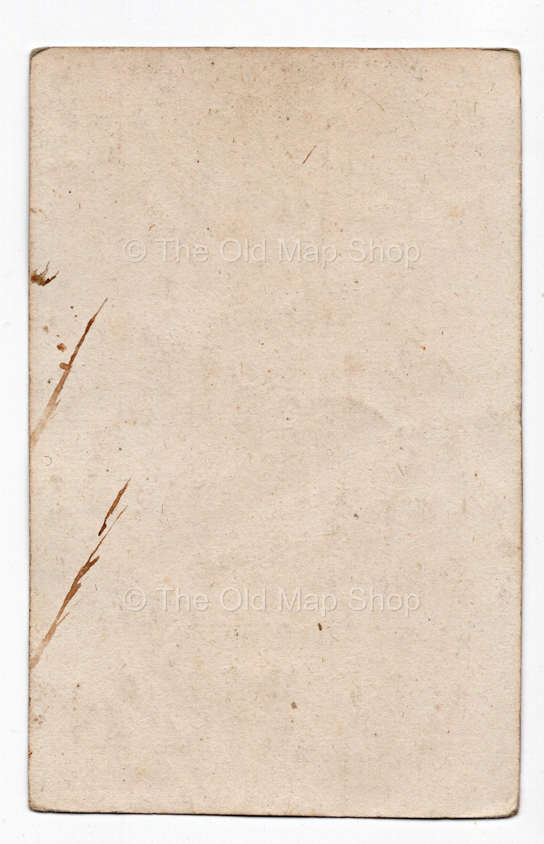 Reverse of c.1819 Orne France antique card map by Bourrut-Le Meri