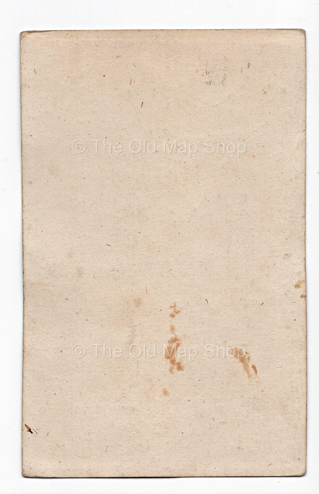Reverse of c.1819 Sarthe France antique card map by Bourrut-Le Meri