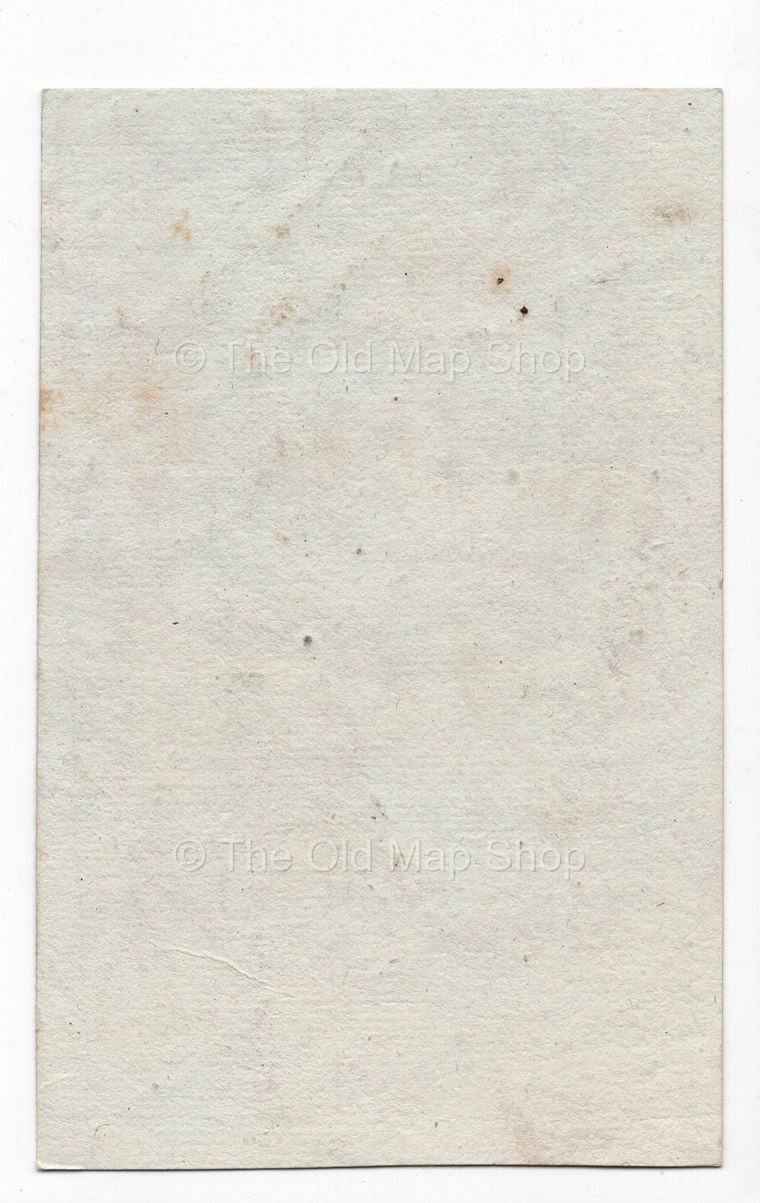 Reverse of c.1836 Seine-Inférieure (Seine-Maritime) France antique card map by Bourrut-Le Meri