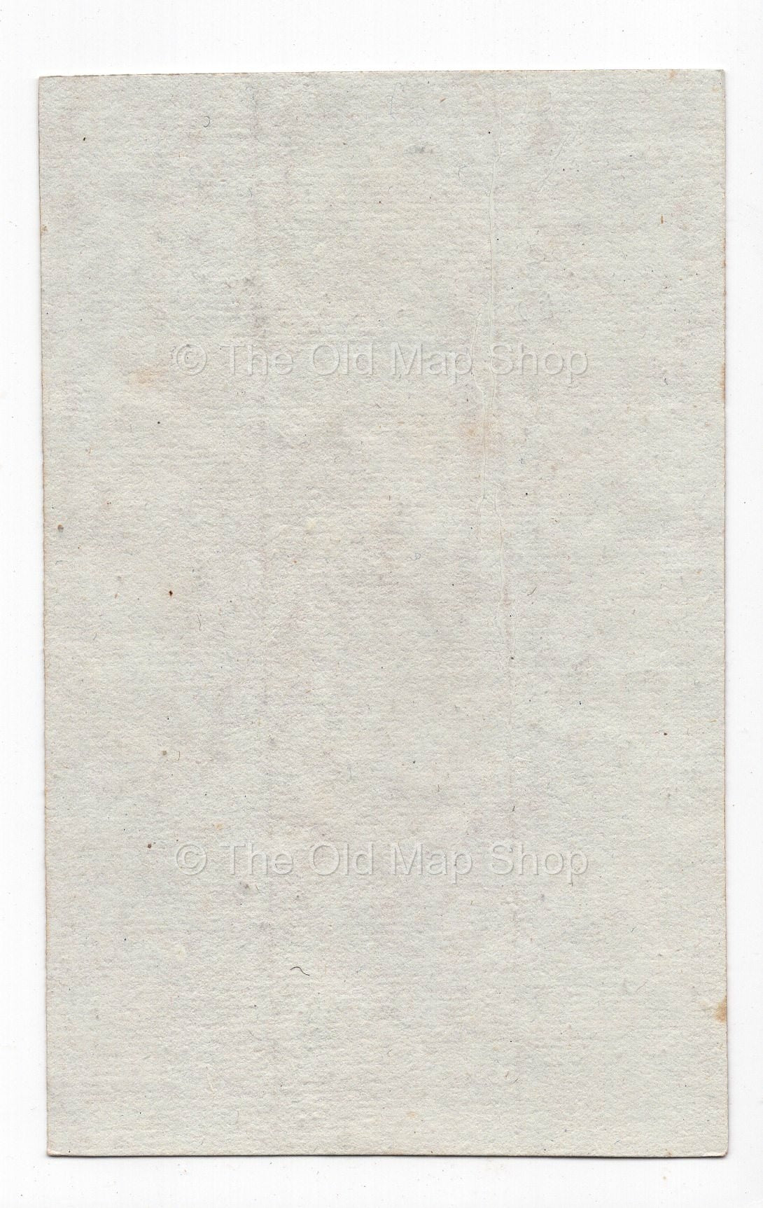 Reverse of c.1836 Eure France antique card map by Bourrut-Le Meri