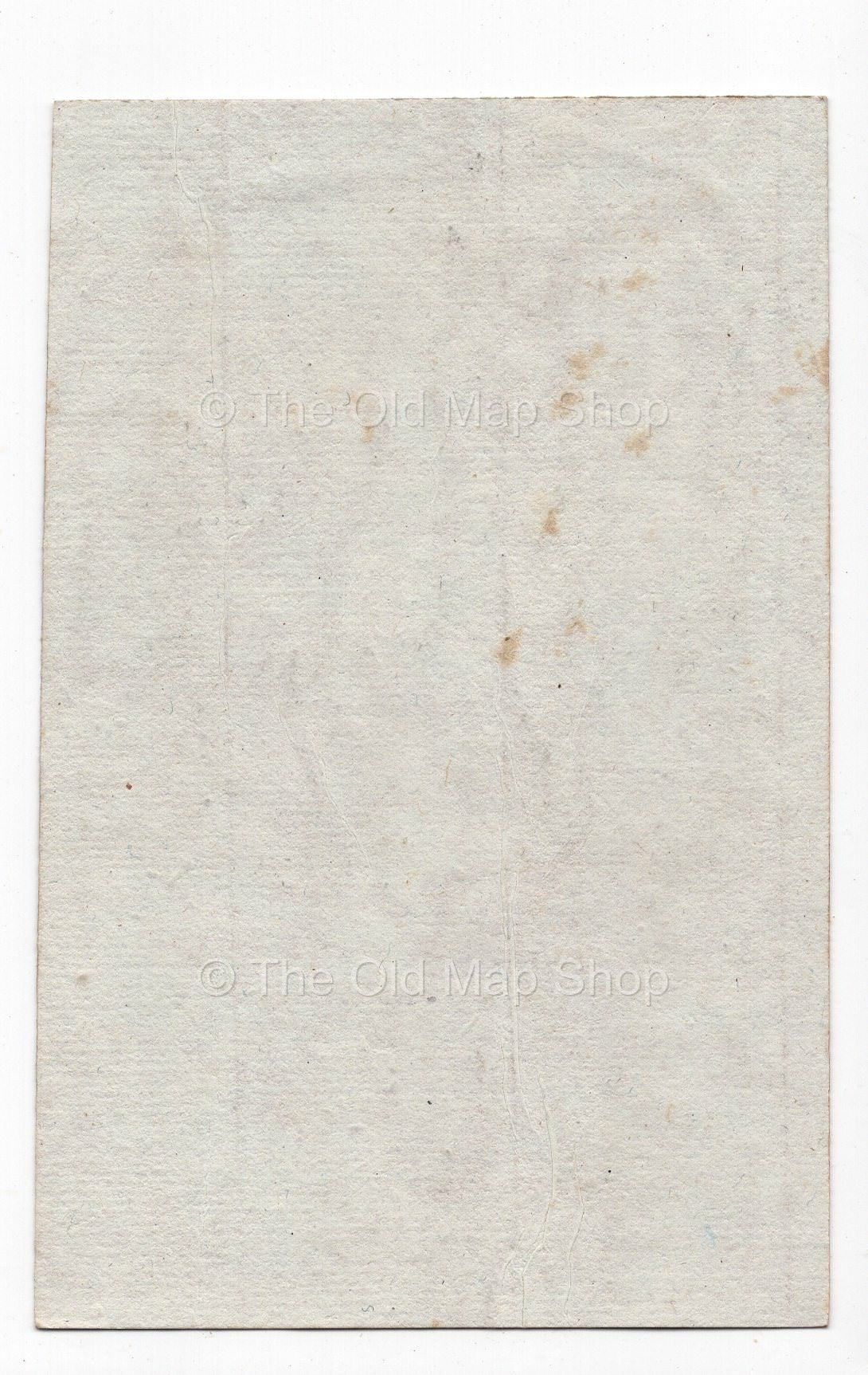 Reverse of c.1836 Eure-et-Loir France antique card map by Bourrut-Le Meri