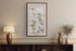 1783 Taylor & Skinner Carrickmacross, Castleblayney, Dunleer, Louth and Monaghan Ireland road map displayed above a console table. The map covers Counties Louth and Monaghan.