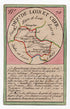 Hand-coloured c.1819 Loir-et-Cher France antique card map by Bourrut-Le Meri, rare first edition
