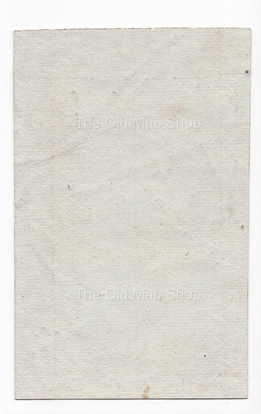 Reverse of c.1836 Loir-et-Cher France antique card map by Bourrut-Le Meri