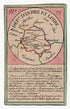 Hand-coloured c.1819 Indre-et-Loire France antique card map by Bourrut-Le Meri, rare first edition