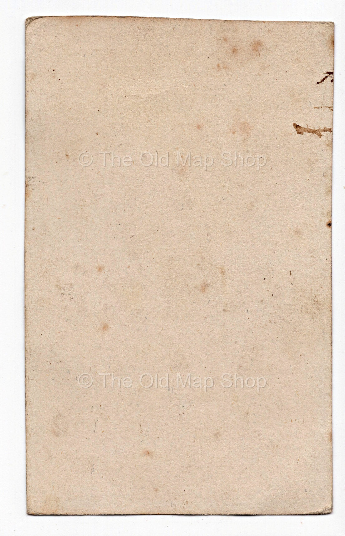 Reverse of c.1819 Indre-et-Loire France antique card map by Bourrut-Le Meri