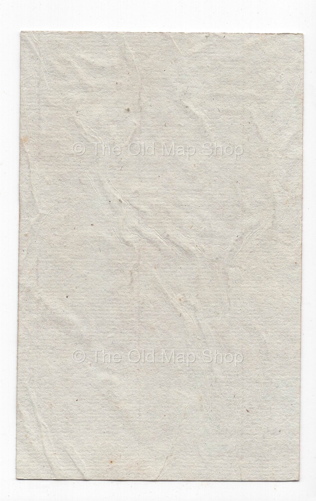 Reverse of c.1836 Indre-et-Loire France antique card map by Bourrut-Le Meri