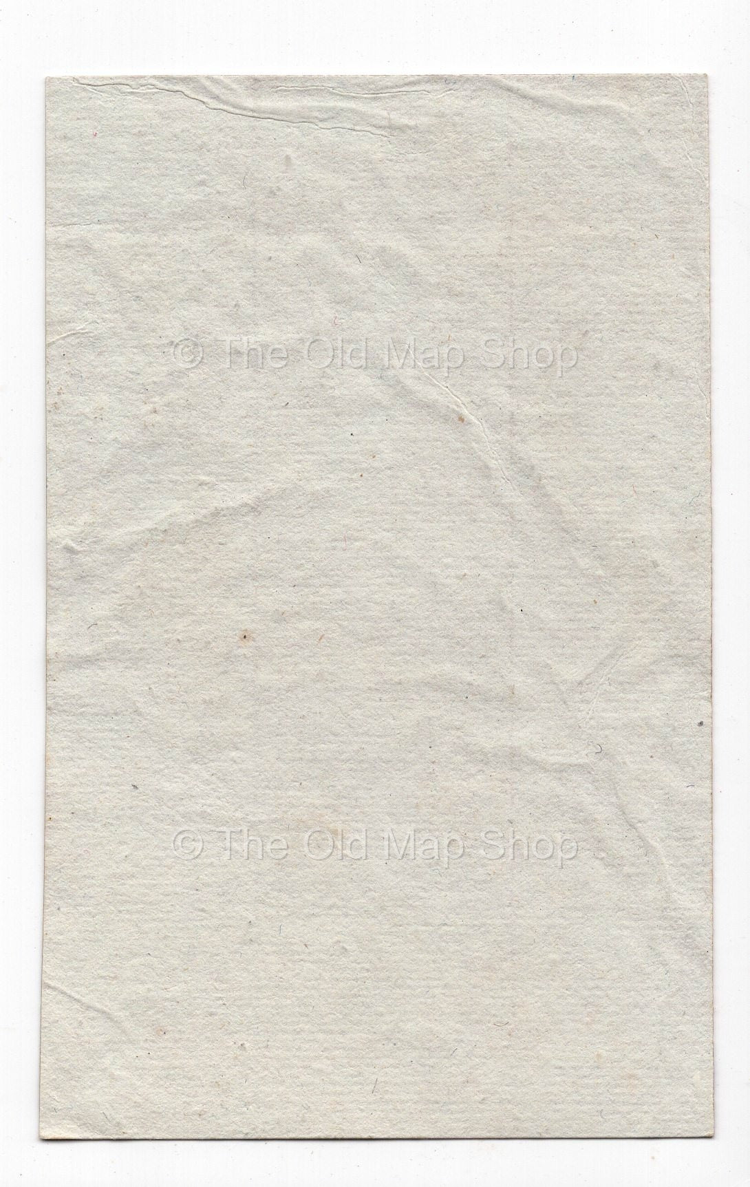 Reverse of c.1836 Indre France antique card map by Bourrut-Le Meri