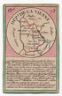 Hand-coloured c.1819 Vienne France antique card map by Bourrut-Le Meri, rare first edition