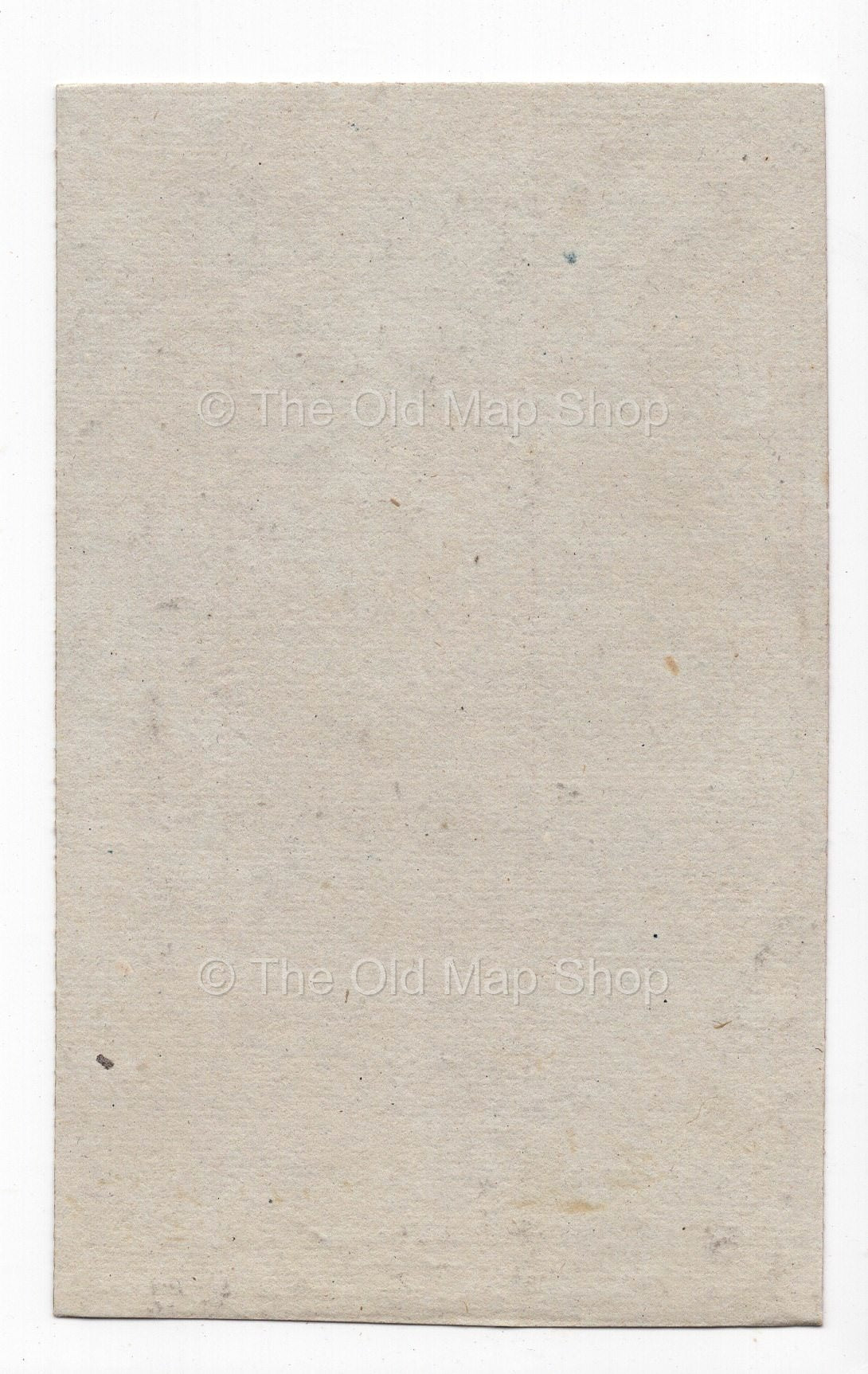 Reverse of c.1836 Haute-Vienne France antique card map by Bourrut-Le Meri