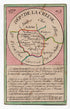 Hand-coloured c.1819 Creuse France antique card map by Bourrut-Le Meri, rare first edition