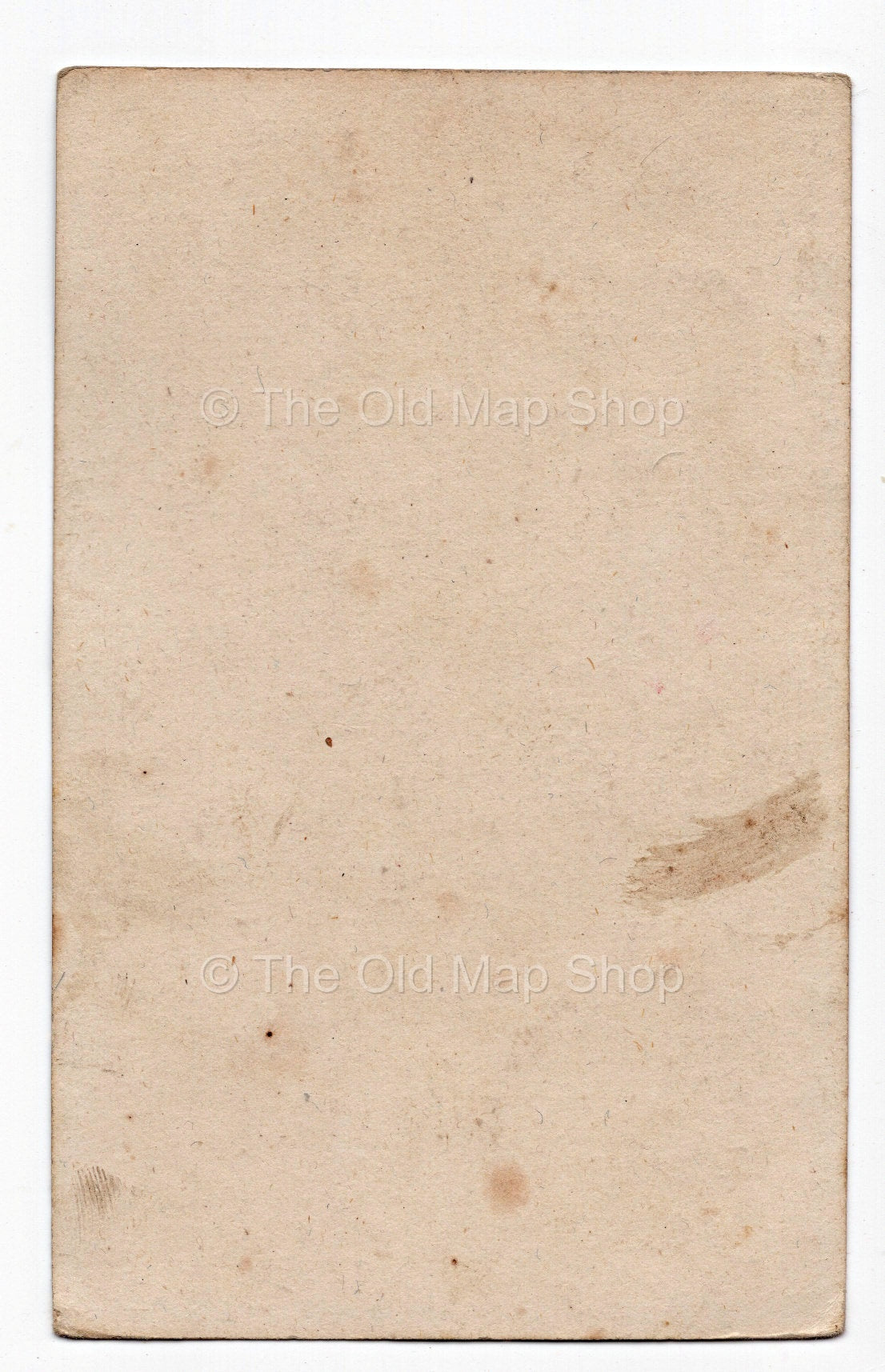 Reverse of c.1819 Creuse France antique card map by Bourrut-Le Meri
