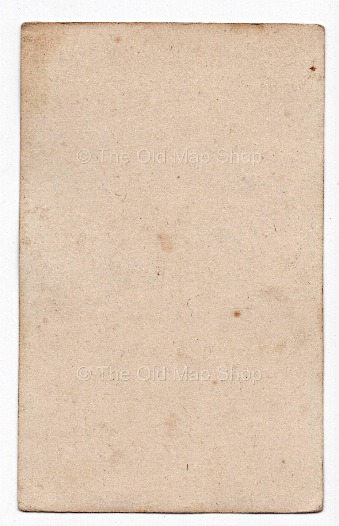 Reverse of c.1819 Allier France antique card map by Bourrut-Le Meri
