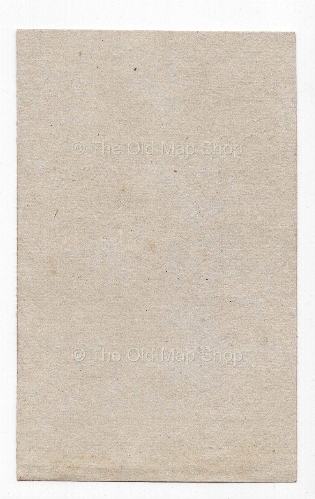 Reverse of c.1836 Cher France antique card map by Bourrut-Le Meri