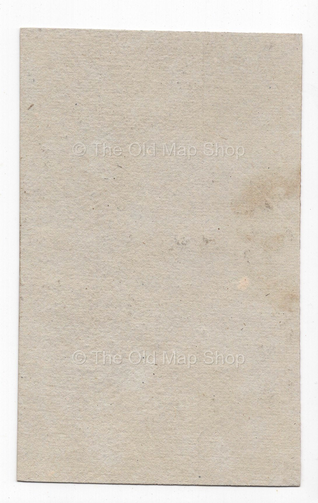 Reverse of c.1836 Loiret France antique card map by Bourrut-Le Meri