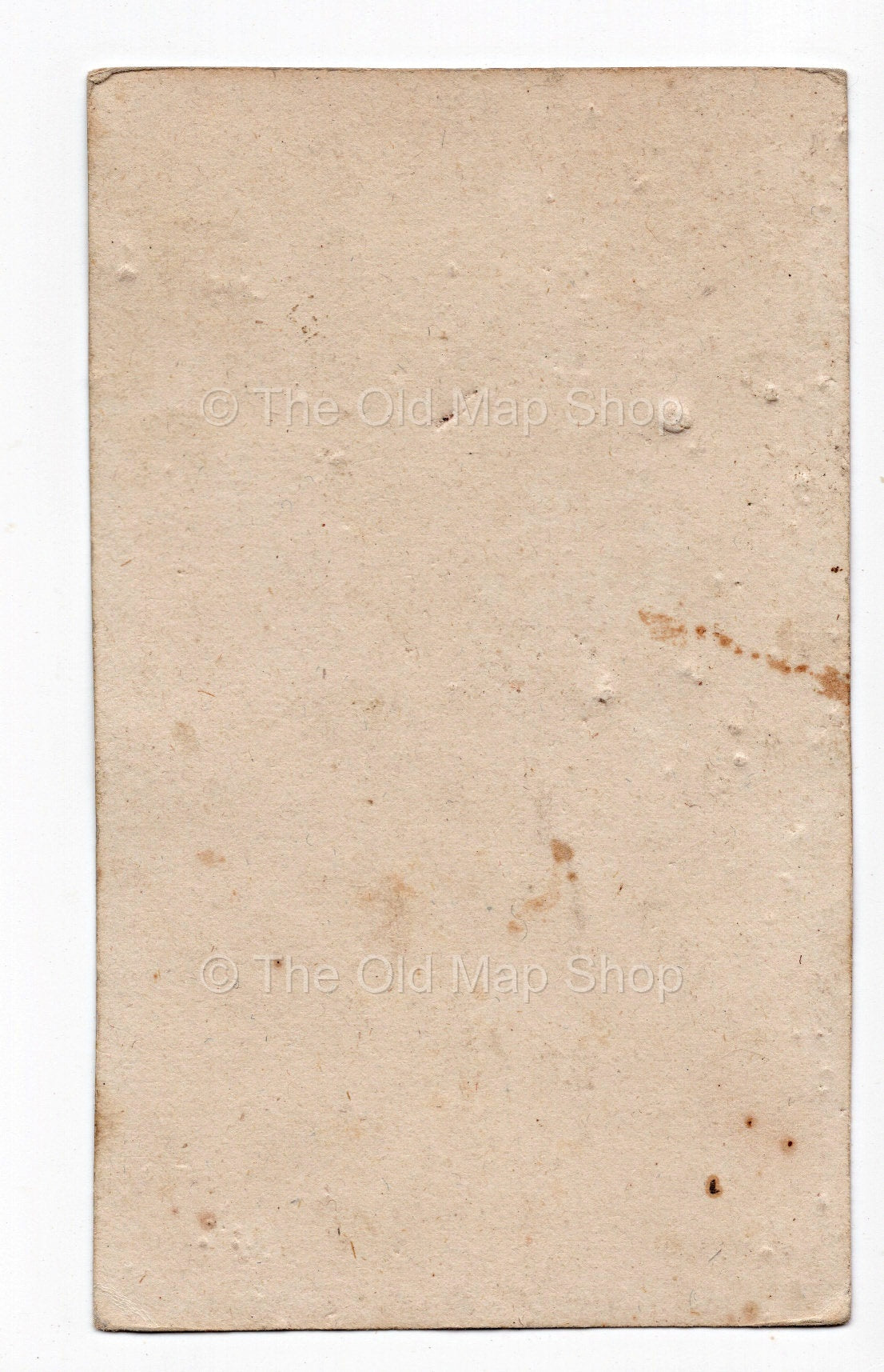 Reverse of c.1819 Yonne France antique card map by Bourrut-Le Meri