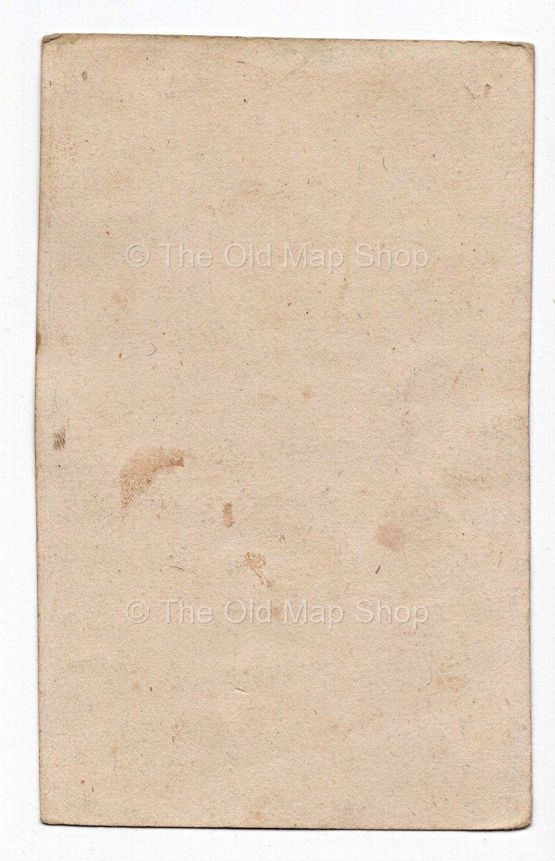 Reverse of c.1819 Seine-et-Marne France antique card map by Bourrut-Le Meri