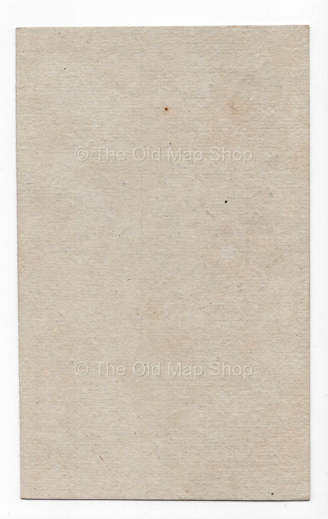 Reverse of c.1836 Seine-et-Oise France antique card map by Bourrut-Le Meri